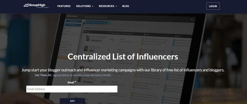 GroupHigh Monthly Influencer Lists