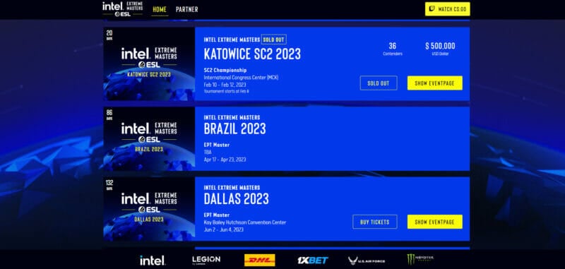 Intel Extreme Masters 2023