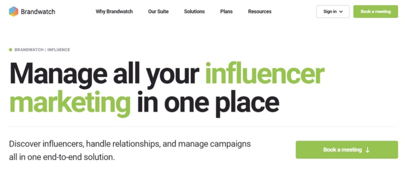 Brandwatch Influencer Marketing Software