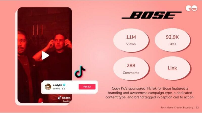 Cody Ko’s sponsored TikTok