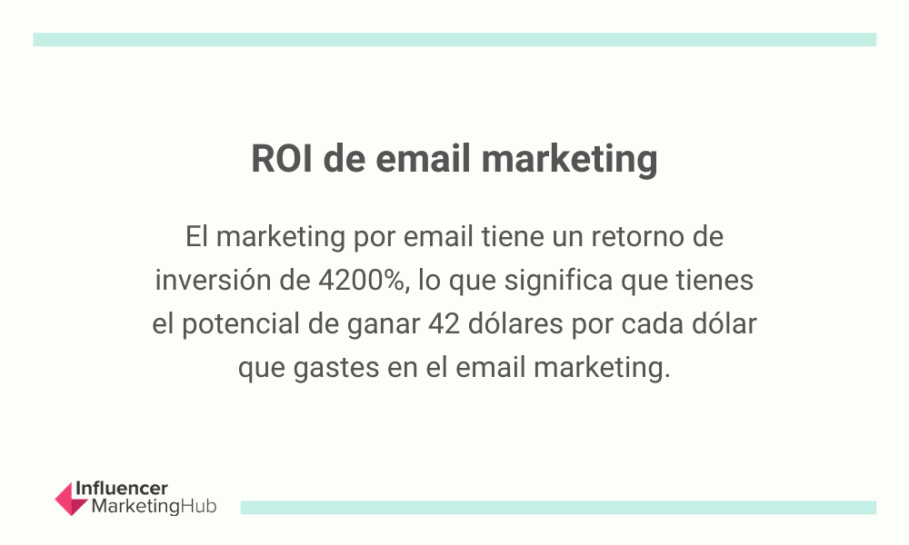 ROI de email marketing