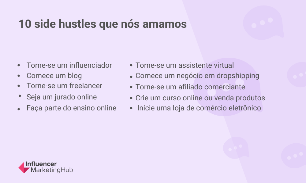 10 side hustles que nos amamos